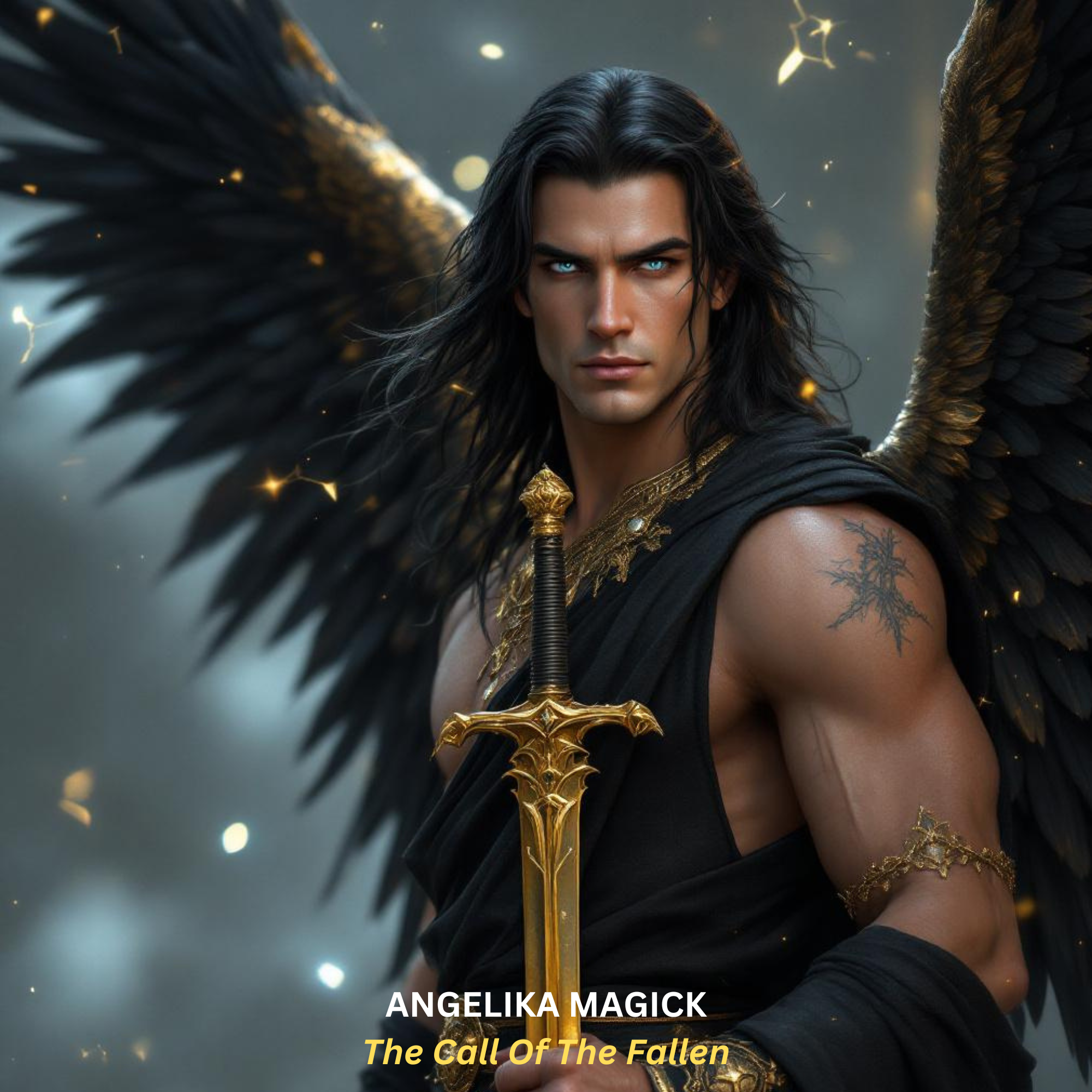 Commander Fallen Angelic Warrior R. with Enchanted Black Mirror - Spell Cast to Erase Negativity and Curse Deflection - With Video