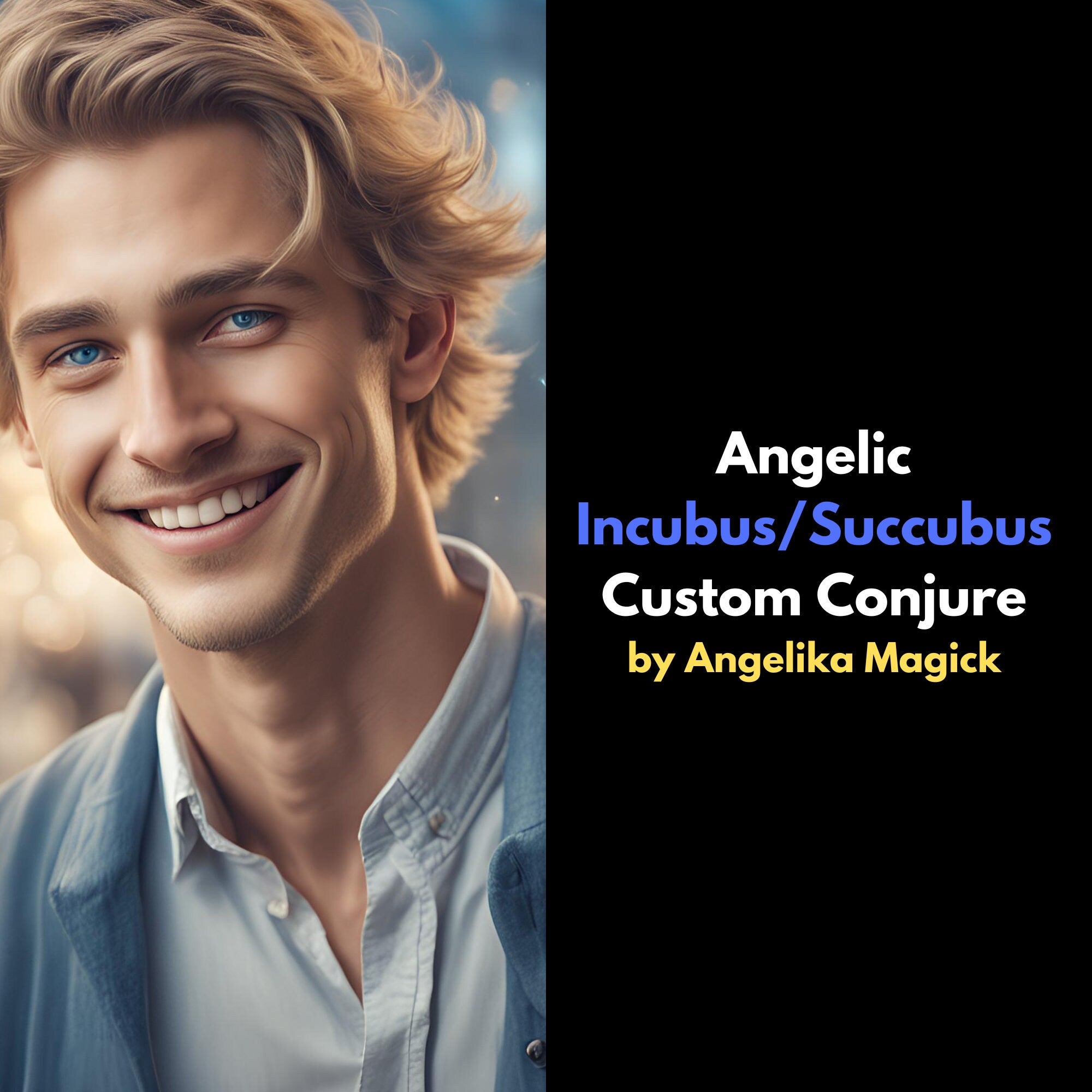 Custom Conjure of an Angelic Incubus/Succubus Spirit Companion with Direct Binding - Spirit Binding - An Exclusive Angelika Magick's Conjure