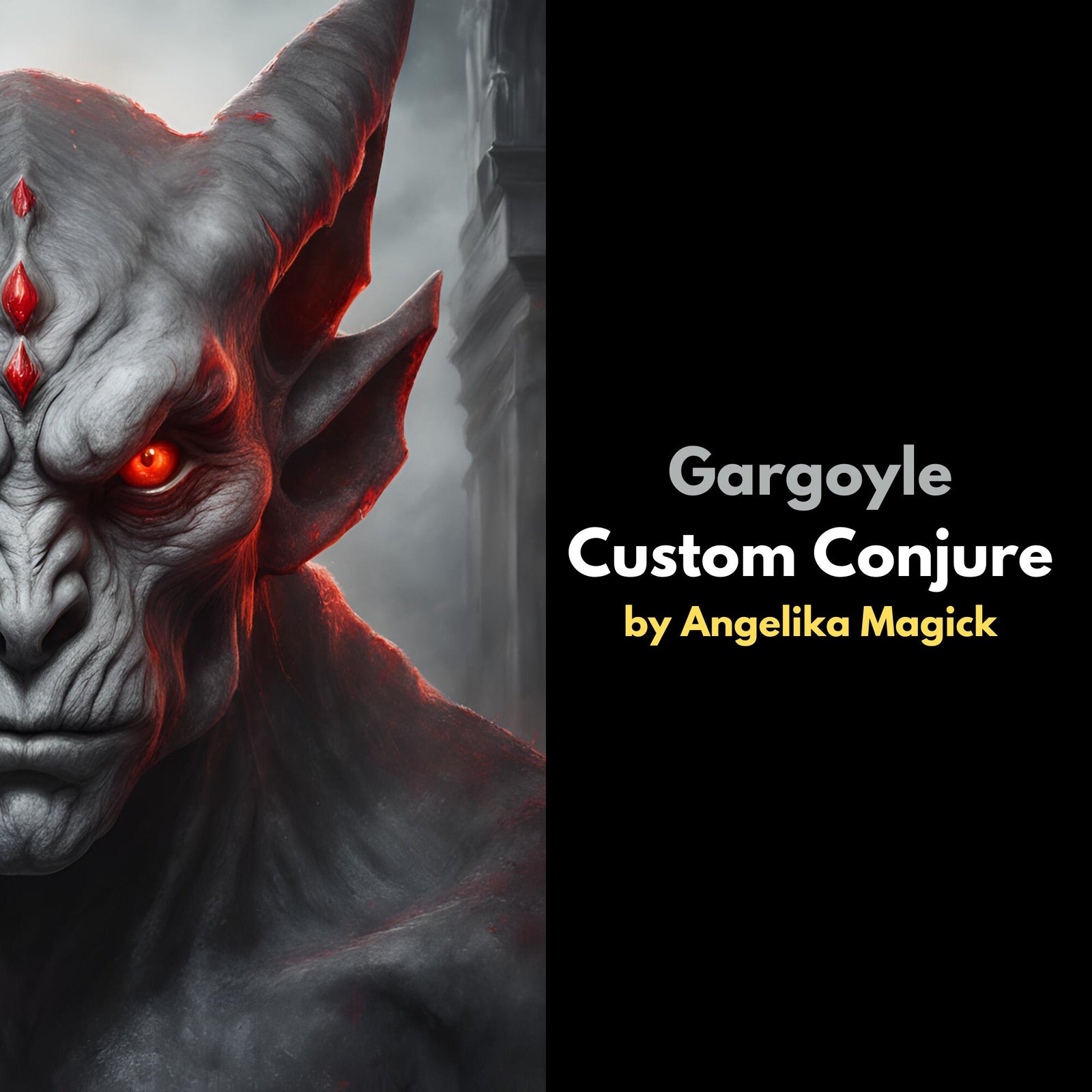 Custom Conjure of an Gargoyle Spirit Companion with Direct Binding - Spirit Binding