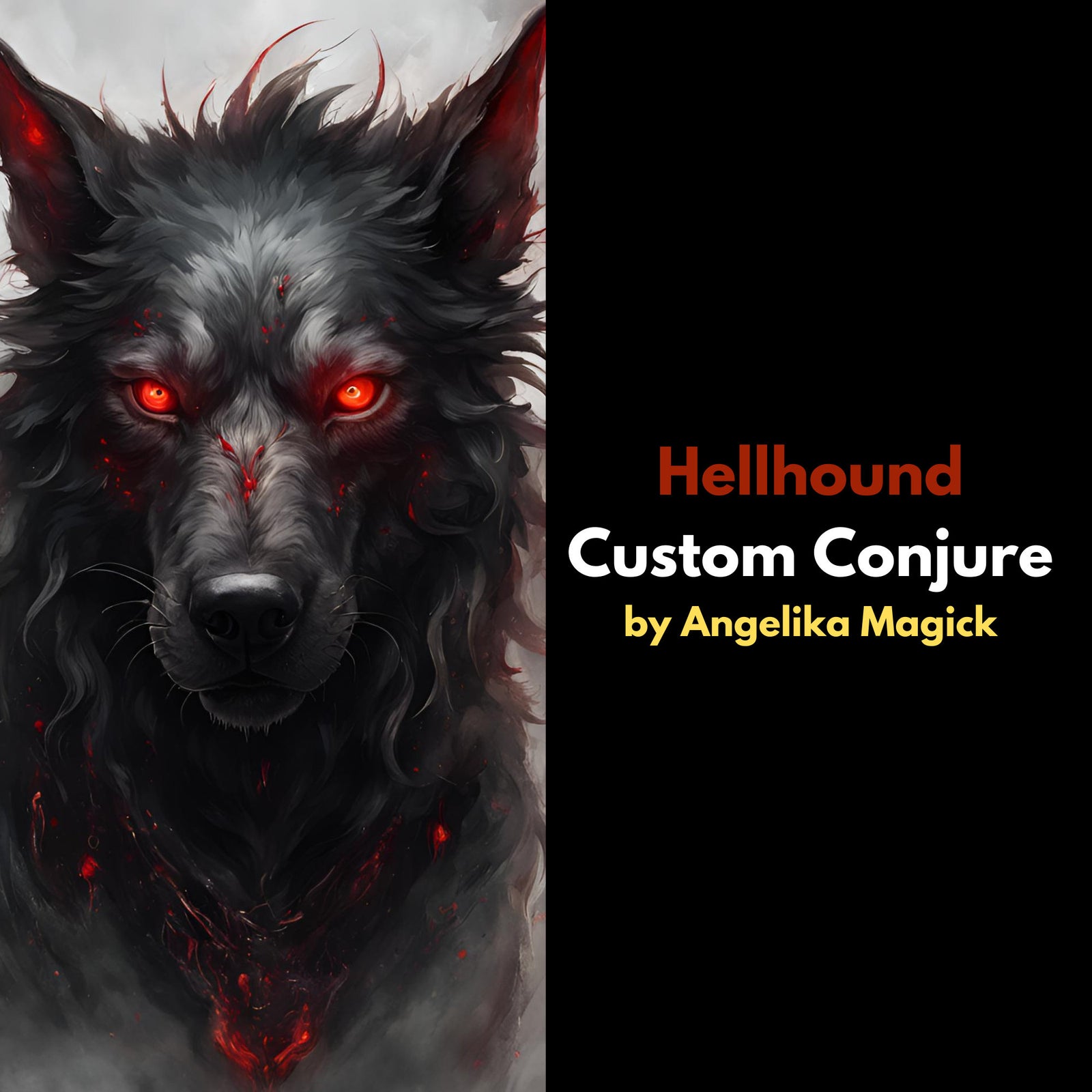 Custom Conjure of a Hellhound Spirit Companion with Direct Binding - Spirit Binding