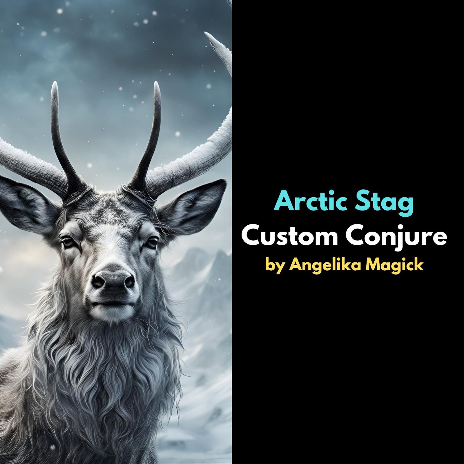 Custom Conjure of an Arctic Stag Spirit Companion with Direct Binding - Spirit Binding